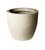 Vaso cone redondo decorativo textura grafiato 19x23 BEGE