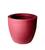 Vaso cone redondo decorativo textura grafiato 19x23 VERMELHO