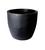 Vaso Cone Redondo Moderno Modelo grafiato  Jardim Polietileno 39X35 PRETO