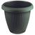 Vaso de Flor Plástico GG c/Prato 19,6 Litros Moderno Decorativo Verde