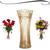 Vaso de Mesa Decorativo de Vidro Cristal Ecológico Para Decoração Plantas Flores Utensílio de Casa lhermitage Âmbar