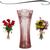 Vaso de Mesa Decorativo de Vidro Cristal Ecológico Para Decoração Plantas Flores Utensílio de Casa lhermitage Rosa