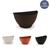 Vaso De Parede Rattan P Kit Com 10 - Jardim Vertical Orquidea Horta Vertical Suculenta Cachepo Meia Lu Marrom Cafe