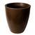 Vaso de planta decorativo coluna lisa brilhante interior e exterior jardim varanda 58x36 MARROM