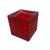 Vaso de Vidro Burgundy 10x 10cm Bea Decor Vermelho