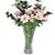 Vaso de Vidro para Decoração de Flores Grande 23 cm para Planta Arranjos Decorativo Classic