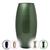 Vaso Decoração Vidro Romeu Julieta Médio Enfeite Flores Mesa Sala Luxuoso Nude Verde Cintilante Preto Branco Romeu - Verde Cintilante