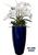 Vaso em Fibra de Vidro 55 x 30 Varias Cores Azul Safira Metálico