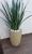 vaso para decoração plantas naturais artificiais em polietileno tipo coluna redondo Bege