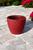 Vaso para Planta Cone Redondo Modelo Diamante 3D Decoração Moderna Casa e Jardim Tamanho Grande 50 litros VERMELHO