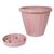 Vaso para Plantas Decorativo Cachepot Com Prato N22 Uninjet Rosa