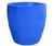 Vaso Planta 50x50 Oval Moderno Polietileno Azul arara 009
