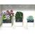 Vaso Quadrado de Vidro Espelhado Para Montagem de Arranjos, Orquideas, Plantas Artificiais modelo 1 - 8x8cm