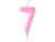 Vela Aniversário Número Candy Colors Tom Pastel Rosa 1 Unidade 7
