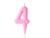 Vela Aniversário Número Candy Colors Tom Pastel Rosa 1 Unidade 4