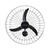 Ventilador de Parede Ventisol 60cm Comercial, Velocidade Regulável, 3 Pás, Preto, Bivolt Preto