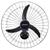 Ventilador de Parede Ventisol Oscilante 60cm 3 Velocidades - 220 - Preto Preto