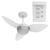 Ventilador de Teto Aliseu Smart Com Controle de Parede 127v Branco