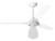 Ventilador de Teto Loren Sid Diplo Lumi M3 3 Pás 3 Velocidades Branco1 Lâmpada Branco