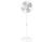 Ventilador Oscilante de Coluna 50cm Premium - Grade Aço Branco