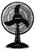 Ventilador Oscilante De Mesa Ou Parede 50cm Notos Ventisol - 220V - Preto Preto