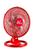 Ventilador oscilante mesa/parede colors 50cm - grade plástica Vermelho