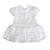 Vestido Branco Batizado Festa Saia Babados Barbara Kids Branco