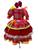 Vestido Caipira Festa Junina Vestido De Quadrilha BK26 Xadrez vermelho