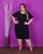 Vestido Camisão Plus Size -  G1, G2, G3 Preto liso