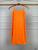 Vestido canelado alça fina neon curto feminino roupas femininas Laranja neon