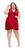 Vestido Curto Feminino Liso Ou Estampado Soltinho Plus Size Vestido curto vermelho 274