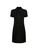 Vestido Curto Piquet Gola Polo Preto