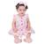 Vestido de Bebê Menina Infantil com Tiara 100% Algodão Rosa claro