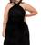 Vestido De Festa Plus Size Madrinha Longo Multiformas 50/64 Preto