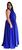 Vestido De Festa Plus Size Madrinha Longo Multiformas 50/64 Azul royal
