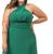 Vestido De Festa Plus Size Madrinha Longo Multiformas 50/64 Verde esmeralda