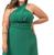 Vestido De Festa Plus Size Madrinha Longo Multiformas 50/64 Verde Esmeralda