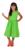 Vestido De Menina Infantil Juvenil Festa Moda Blogueirinha  Verde