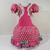 Vestido De Quadrilha Infantil Luxo Em Algodão Festa Junina Vestido Caipira BK25 Rosa 10