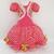 Vestido De Quadrilha Infantil Luxo Em Algodão Festa Junina Vestido Caipira BK25 Rosa 16