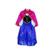 Vestido Fantasia Infantil Frozen Princesa Anna Luxo + Capa AZUL