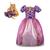 Vestido Fantasia Infantil Rapunzel Enrolados Lilás, Rosa