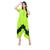 Vestido Feminino Bicolor Moda Feminina Bolso Max Manga Curta 38 a 50 Moda Verão Lançamento Feminino Lindo Verde limão