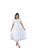 Vestido Feminino Evase Renda Manga Curta Formatura Casamento Lindo 095 Branco