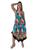 Vestido Feminino Indiano Alça Trapézio Longo Plus Size-Cod.5039 Verde