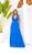Vestido Feminino Longo Frente Unica Com Bojo Para Festa Dia e Tarde Noiva Madrinha Formatura Azul royal