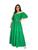 Vestido Feminino Longo Ombro a Ombro em Malha Laise Três Marias Moda Evangélica Verde