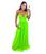 Vestido Feminino Longo Tule Madrinhas De Casamento - Formatura - Festa Verde