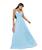 Vestido Feminino Longo Tule Madrinhas De Casamento - Formatura - Festa Azul céu