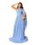 Vestido Feminino Longo Tule Madrinhas De Casamento - Formatura - Festa Azul claro